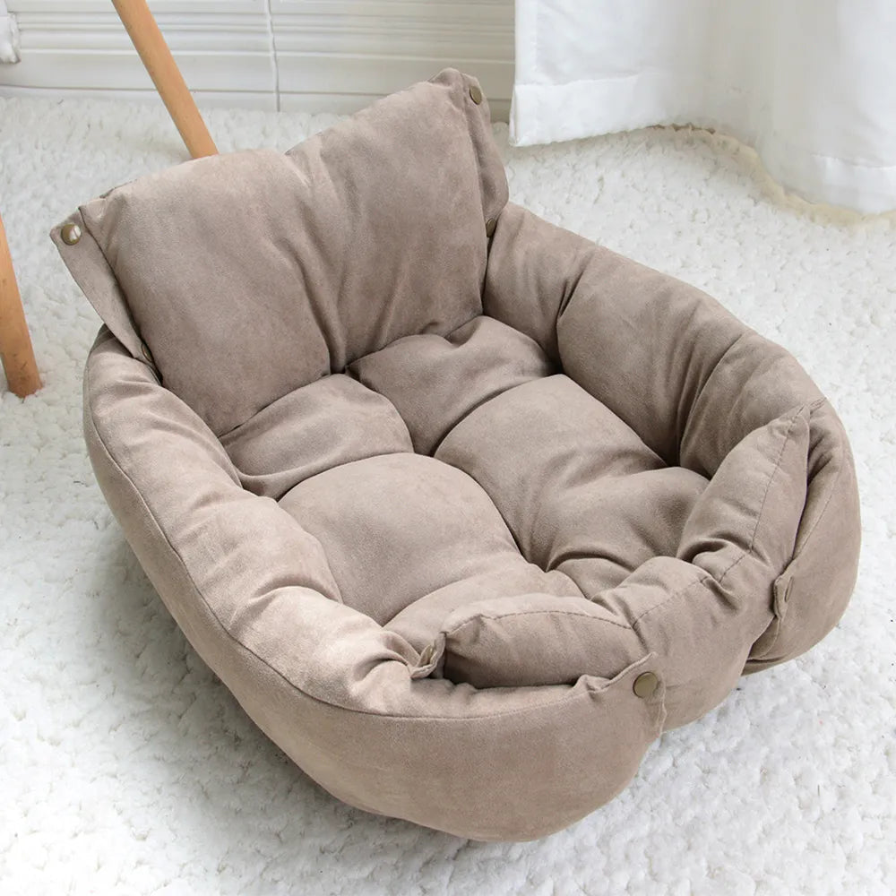 Pet Bed | Soft Cotton 3-in-1 Sofa Mat | Cozy Versatile Design for Dogs and Cats 7