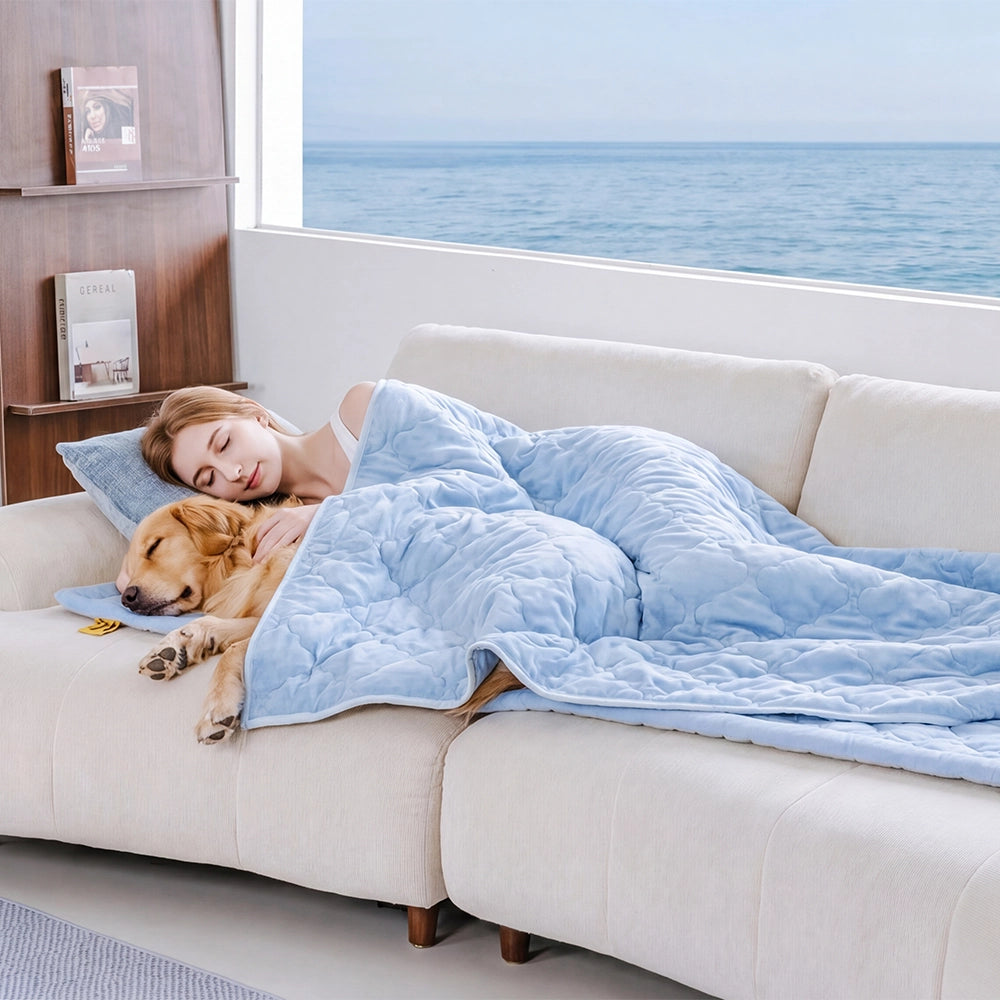 Pet Blanket | Cooling Fabric Summer Blanket | Soft Double-Sided Cozy Pet Comfort 1