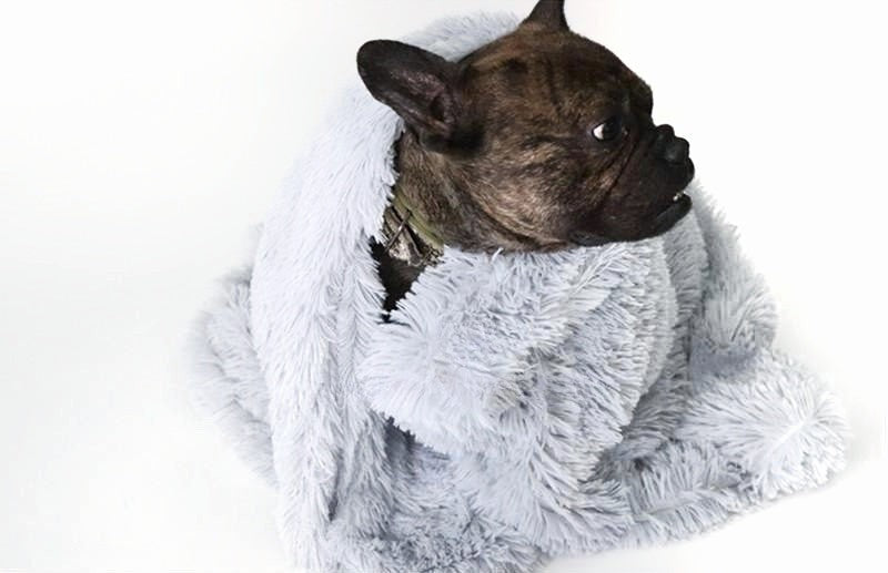 Pet Blanket | Ultra Soft Vegan Fur Throw Blanket for Couch | Calming Anxiety Relief 7
