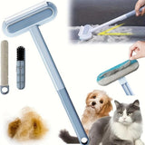 Pet Brush | Manual Hair Remover Tool | Versatile & Lightweight Cleaning Brush for Cats and Dogs 1