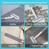 Pet Brush | Manual Hair Remover Tool | Versatile & Lightweight Cleaning Brush for Cats and Dogs 2