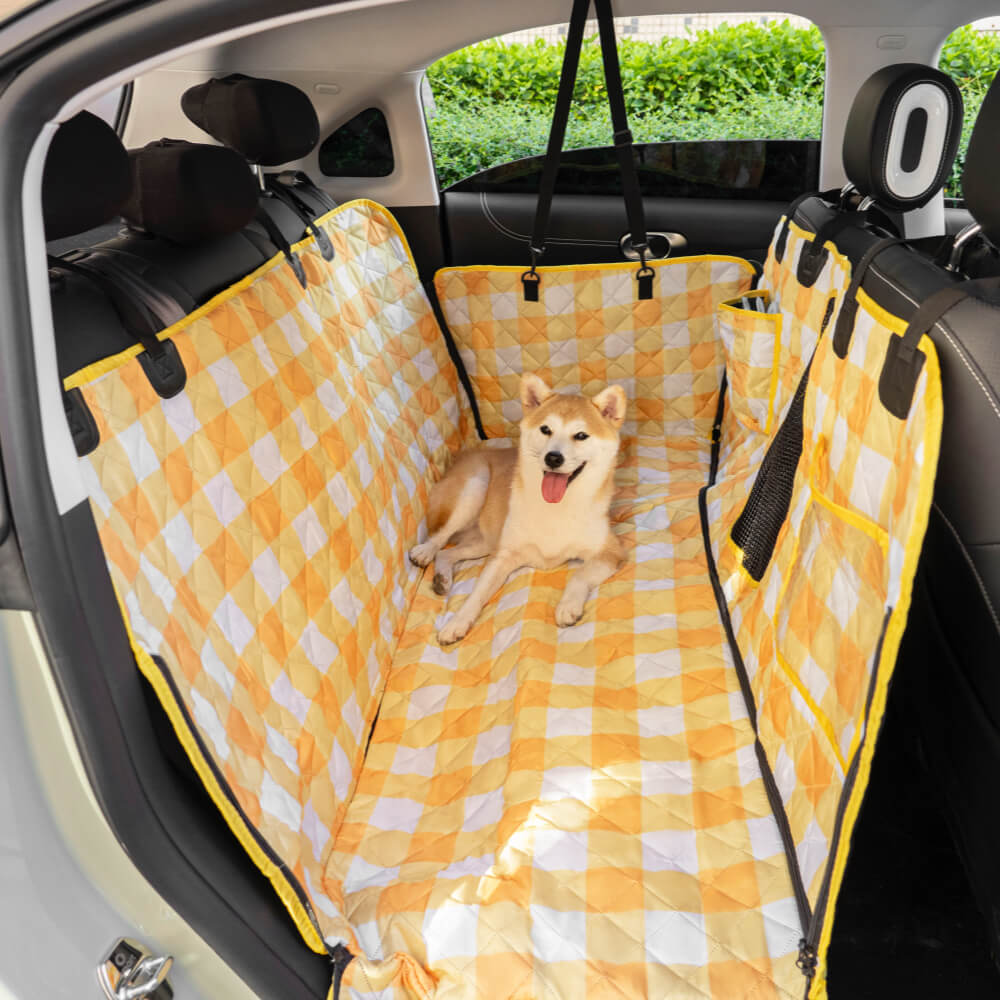Pet Car Seat Cover | Waterproof Oxford Fabric | Scratch Resistant | Comfortable and Multifunctional 3