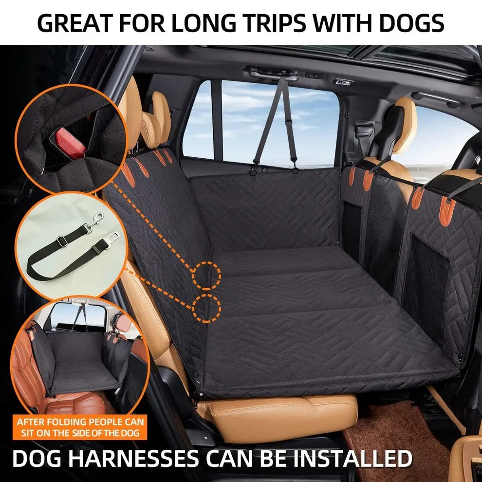 Pet Car Seat Extender | Durable Hard Bottom Dog Travel Accessory | Adjustable Support 2