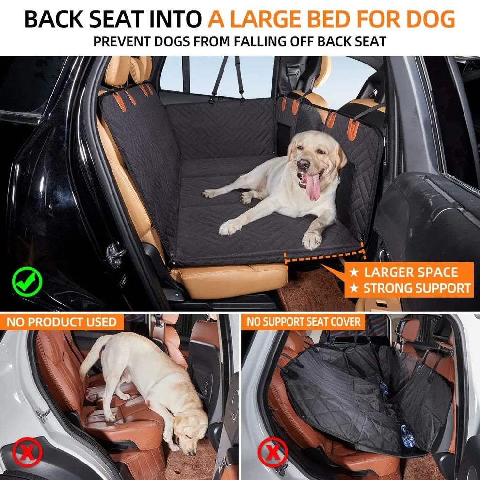 Pet Car Seat Extender | Durable Hard Bottom Dog Travel Accessory | Adjustable Support 3