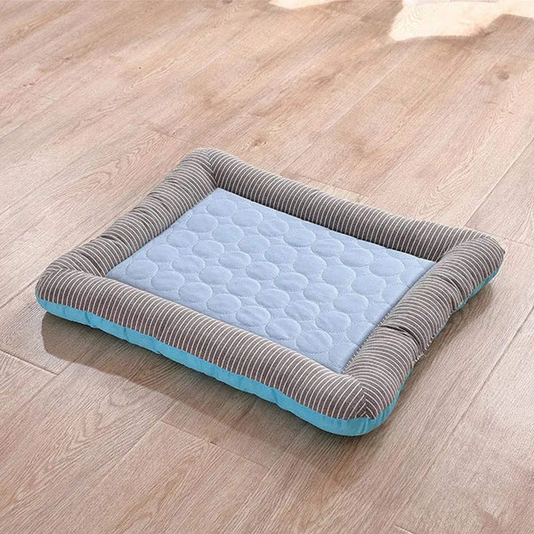Pet Cooling Bed | Breathable Ice Silk Fabric | Comfortable Summer Mattress 0