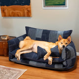 Pet Double Layer Sofa Bed | Cozy Lambswool Patchwork Design 3