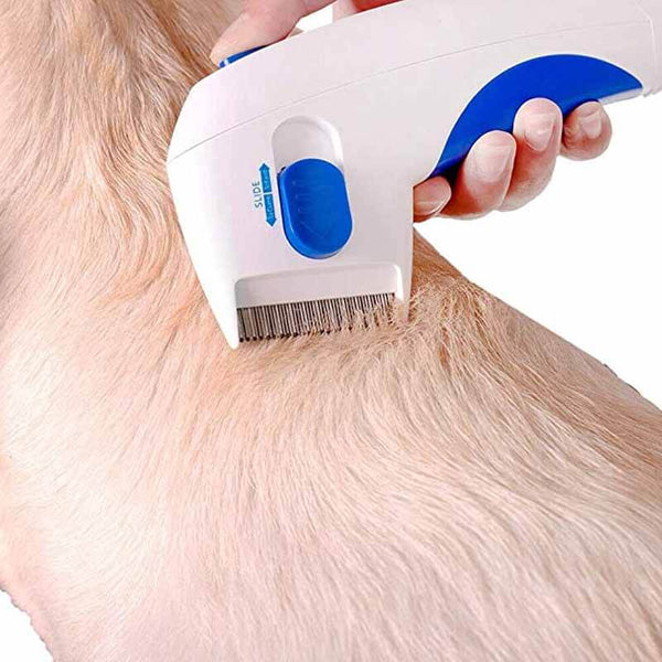Pet Electric Grooming Tool | Battery-Powered Flea and Tick Remover | Compact and Quiet 0