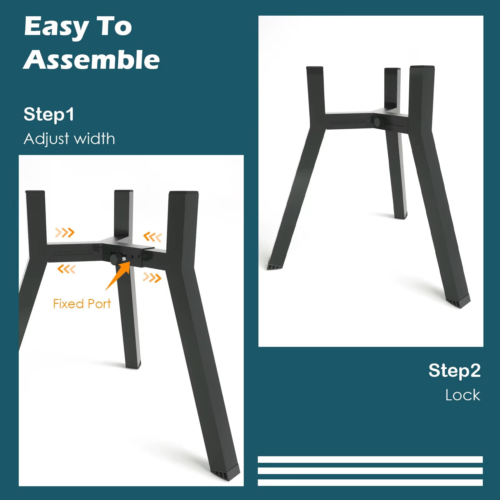 Pet Elevated Metal Dog Bowl Stand | Adjustable Height and Width 2