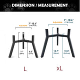 Pet Elevated Metal Dog Bowl Stand | Adjustable Height and Width 5