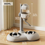 Pet Feeding Station | Durable Polypropylene Automatic Food Dispenser | Convenient Hydration and Feeding Solution 7