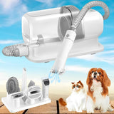 Pet Grooming Kit | 5-in-1 Vacuum Grooming Tools | Quiet Operation 0