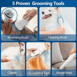 Pet Grooming Supplies | Low-Noise Grooming Vacuum Kit | Efficient Clippers and Brush Set 5