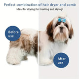 Pet Grooming Tool | 3-in-1 Dog Hair Dryer and Brush | Efficient and Ergonomic 2