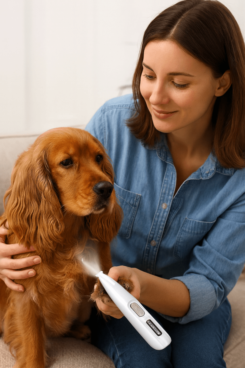 Pet Grooming Trimmer | Ultra-Quiet Ceramic Blade Hair Clipper | Ergonomic Design 1