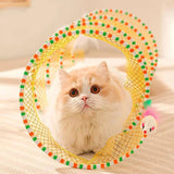 Pet Hunting Toy | Durable Steel Wire Frame | Engaging Plush Mouse & Feather Bell 1