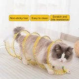 Pet Hunting Toy | Durable Steel Wire Frame | Engaging Plush Mouse & Feather Bell 2