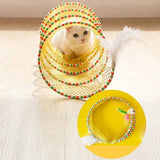 Pet Hunting Toy | Durable Steel Wire Frame | Engaging Plush Mouse & Feather Bell 5