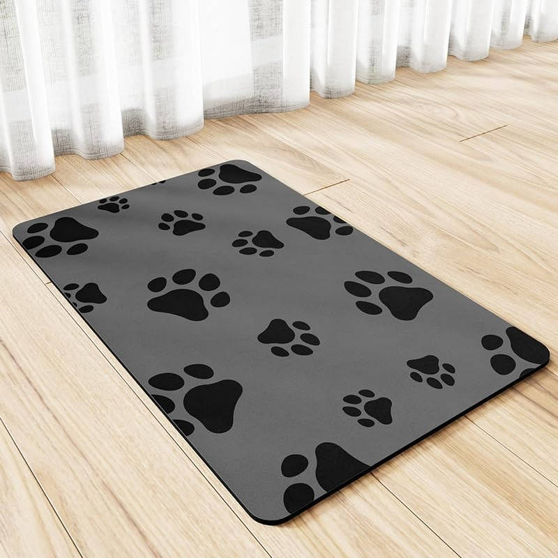 Pet Mat | Absorbent Warner Velvet Dog Bowl Mat | Waterproof Non-Slip Design 1