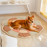 Pet Mat | Soft Quilted Floral Design | Chic and Durable 1