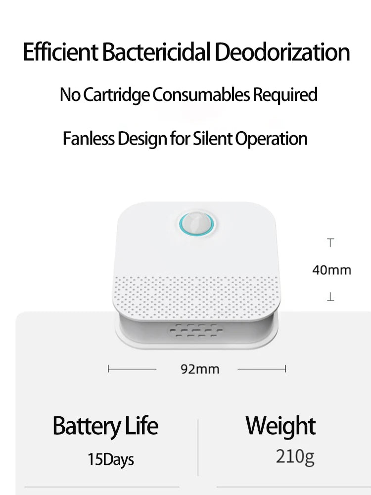 Pet Odor Eliminator | Smart Biological Sensor Litter Box Deodorizer | Silent and Effective 3