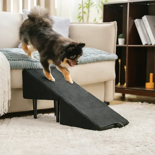 Pet Ramp for Bed | Durable 2-in-1 Convertible Dog Ramp | Safe Access Step Stool 0