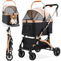 Pet Stroller | Foldable Dog Pram with Detachable Transport Box | Smooth Ride & Convenient Storage
