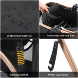 Pet Stroller | Foldable Dog Pram with Detachable Transport Box | Smooth Ride & Convenient Storage 4