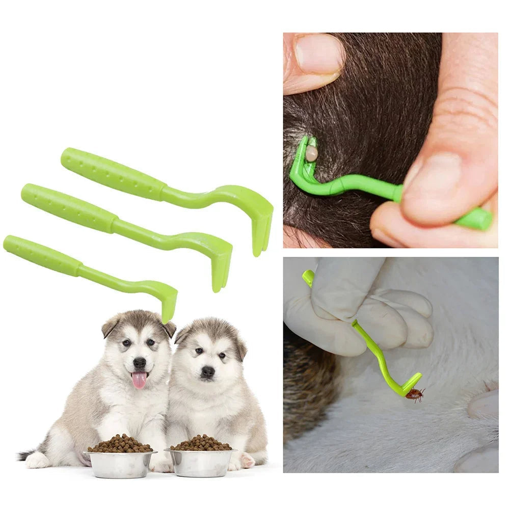Pet Tick Removal Tool | Safe and Easy Tick Remover for Dogs and Cats | Versatile and Efficient 3-Piece Set 1