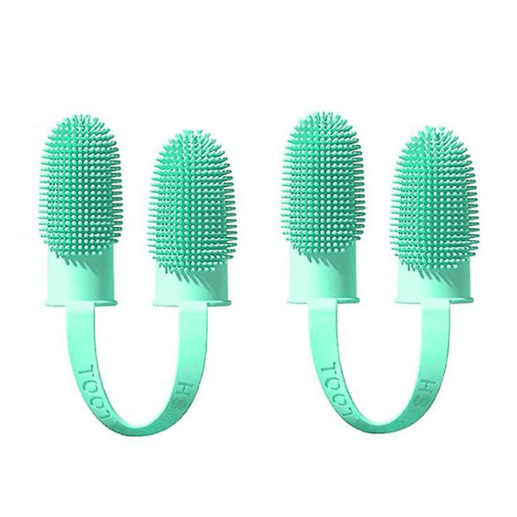Pet Toothbrush Set | Soft Silicone Finger Toothbrush for Dogs and Cats | Dual Brush Dental Care 1