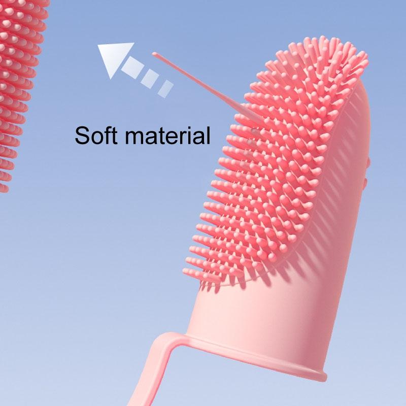 Pet Toothbrush Set | Soft Silicone Finger Toothbrush for Dogs and Cats | Dual Brush Dental Care 5