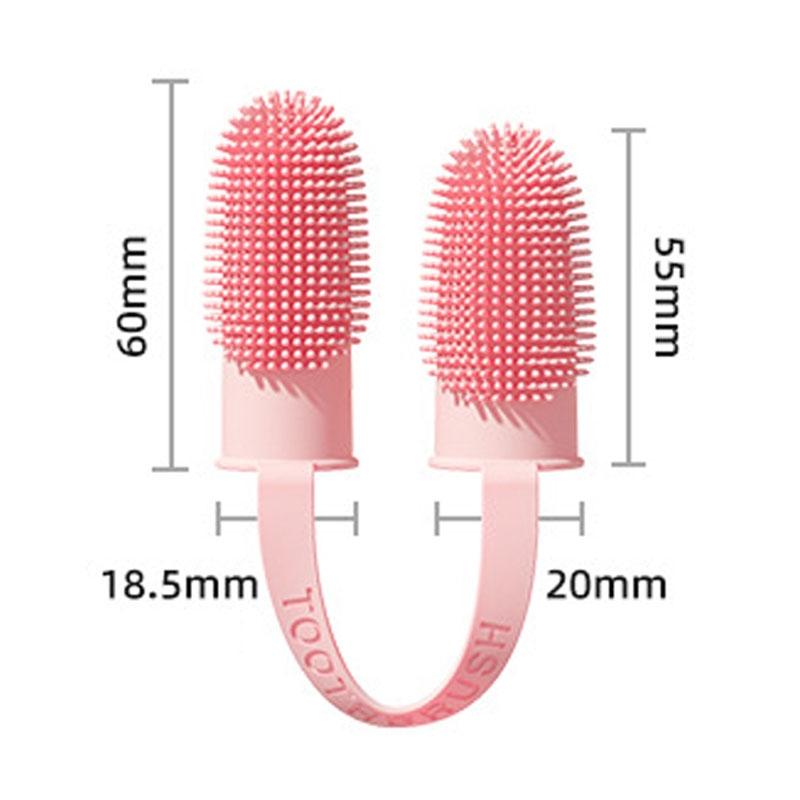 Pet Toothbrush Set | Soft Silicone Finger Toothbrush for Dogs and Cats | Dual Brush Dental Care 7