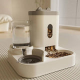 Pet Water Dispenser and Food Bowl Combo | Automatic Gravity-Fed Hydration and Feeding System 1