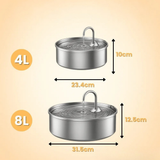 Pet Water Fountain | Stainless Steel Cat Drinking Fountain | Large Capacity Quiet Operation 2