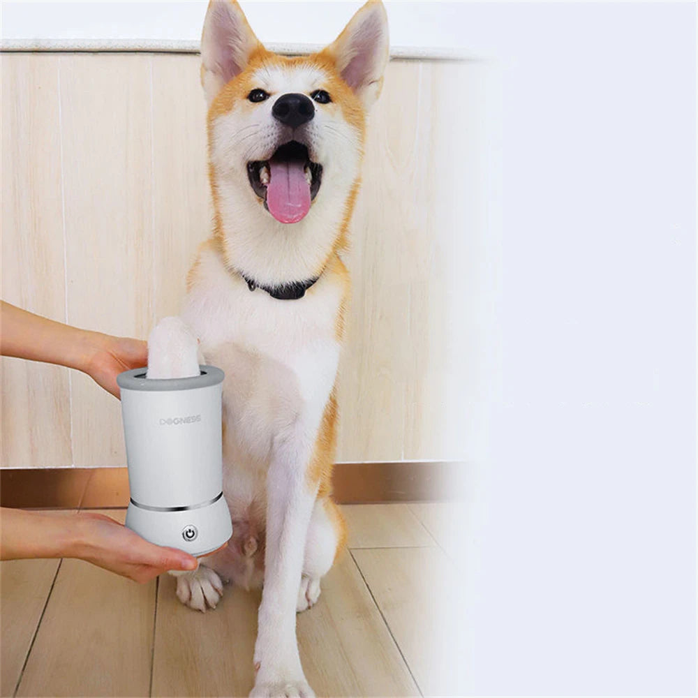 Pet's Automatic Paw Cleaner | High-Quality Silicone Bristle Wash Device 0