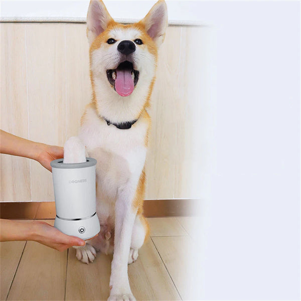 Pet's Automatic Paw Cleaner | High-Quality Silicone Bristle Wash Device 0