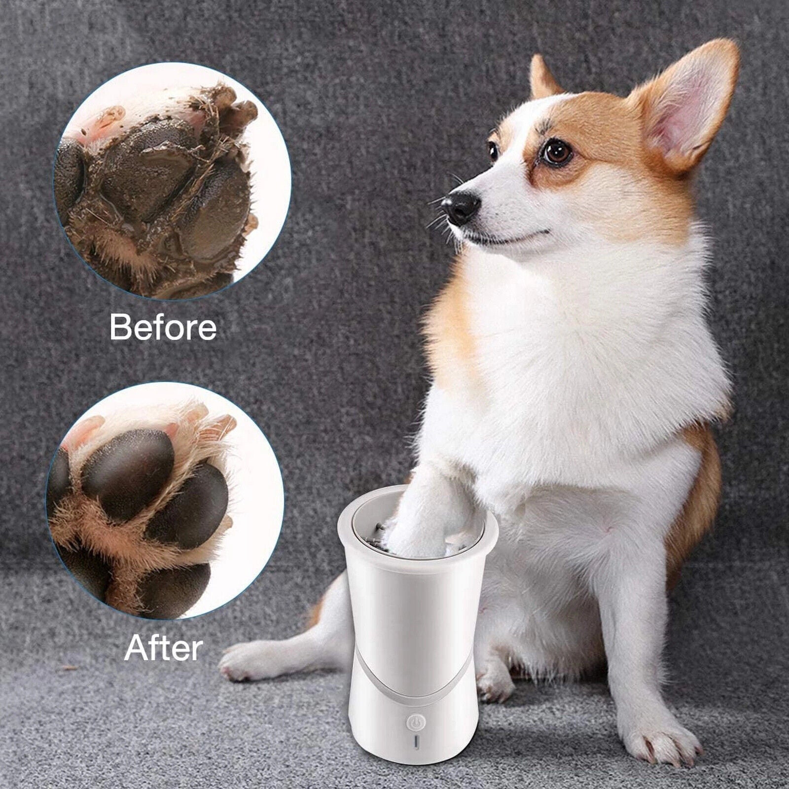 Pet's Automatic Paw Cleaner | High-Quality Silicone Bristle Wash Device 1