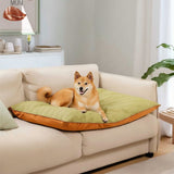 Pet's Calming Faux Leather Dog Mat | Water-Repellent Dual-Sided Comfort 0
