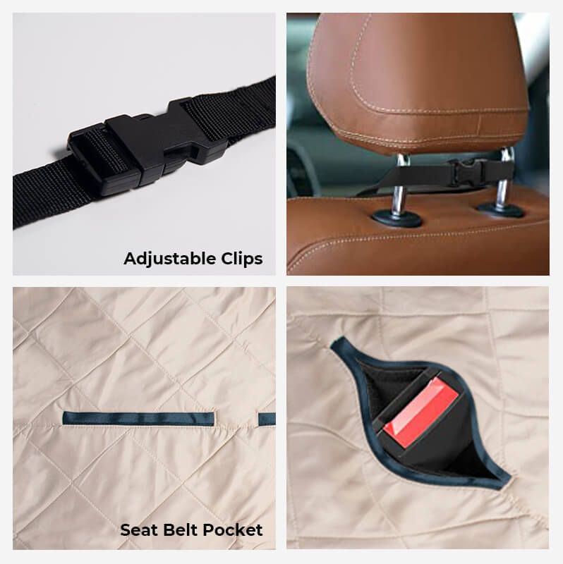 Pet's Comfortable Polyester Car Seat Bed | Durable Waterproof Dog Bed 2