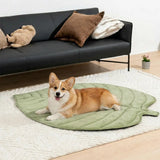 Pet's Cooling Fabric Dog Mat | Leaf-Shaped Comfortable Non-Slip Bed 5
