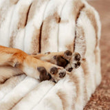 Pet's Cozy Faux Fur Dog Bed | Orthopedic Supportive Bolster for Comfort 6