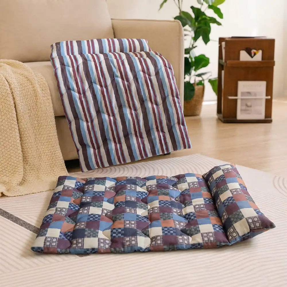Pet's Cozy Polyester Dog Bed | Breathable Double-Sided Neck Support Pillow 4