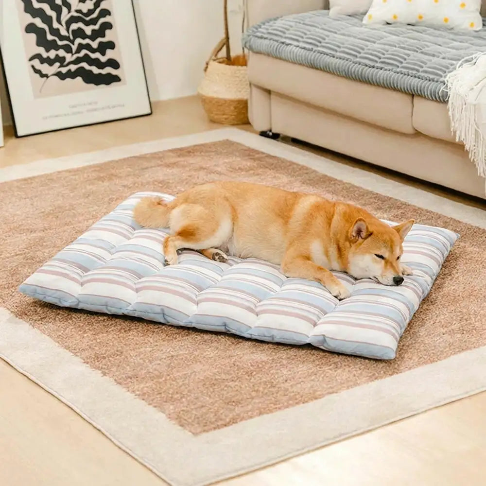 Pet's Cozy Polyester Dog Bed | Breathable Double-Sided Neck Support Pillow 9