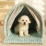 Pet's Cozy Polyester Enclosed Dog Bed | Soft and Secure Design 2