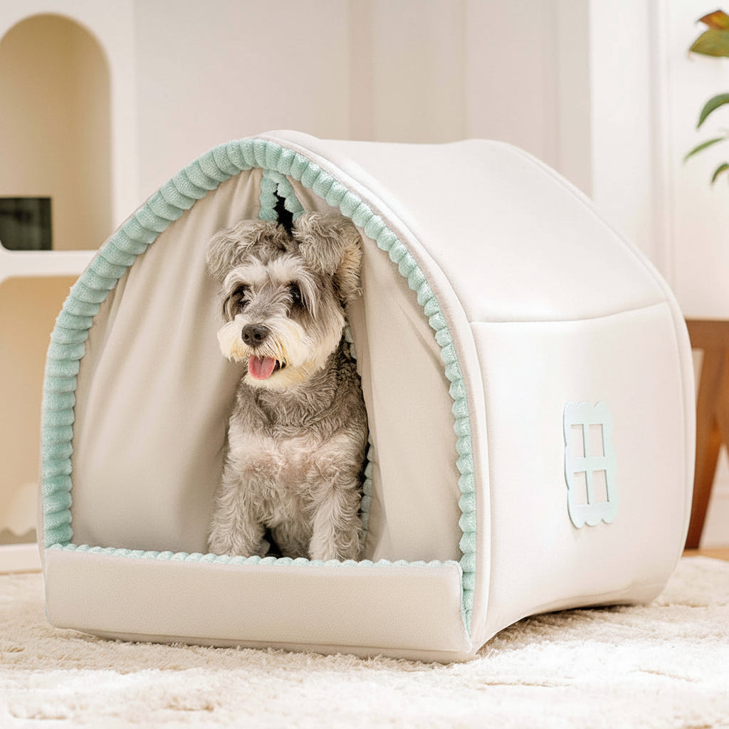 Pet's Cozy Polyester Enclosed Dog Bed | Soft and Secure Design 8