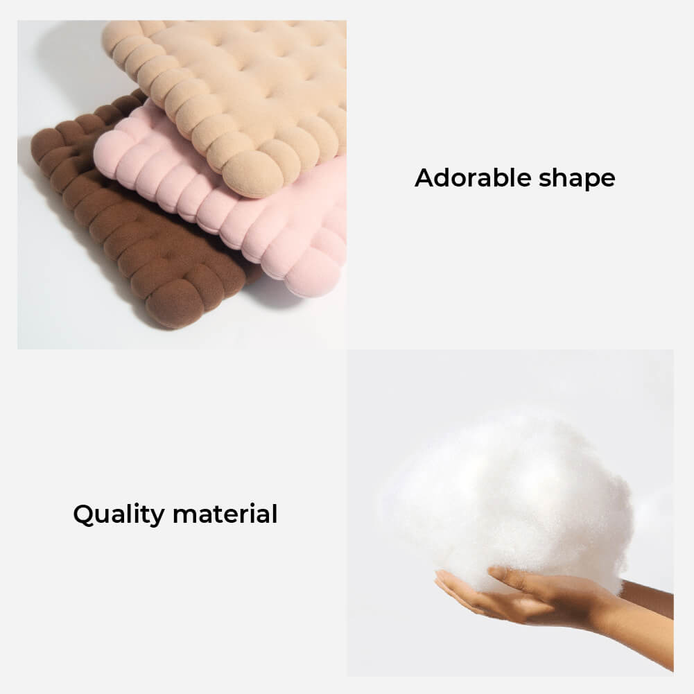 Pet's Cozy Quilted Dog Bed | Soft and Durable Biscuit Shape 4