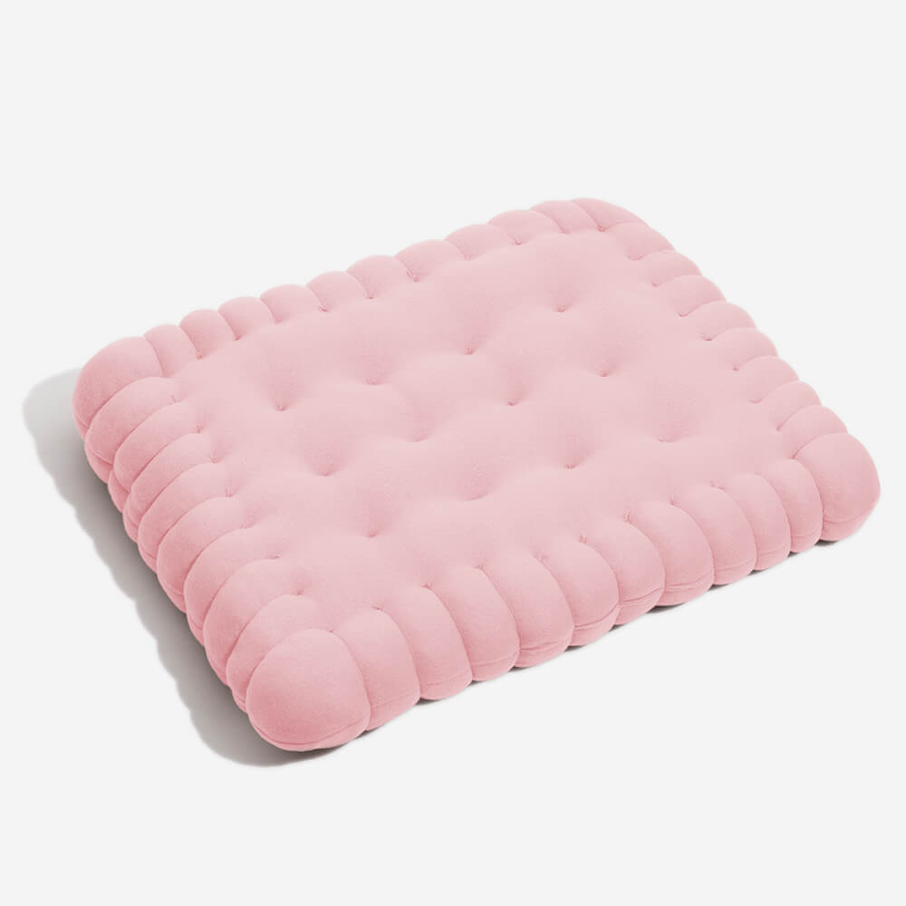 Pet's Cozy Quilted Dog Bed | Soft and Durable Biscuit Shape 9
