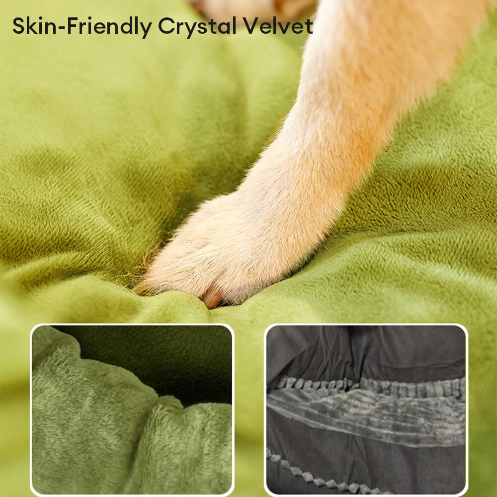 Pet's Cozy Velvet Orthopedic Bed | Supportive Detachable Nest for Dogs and Cats 6