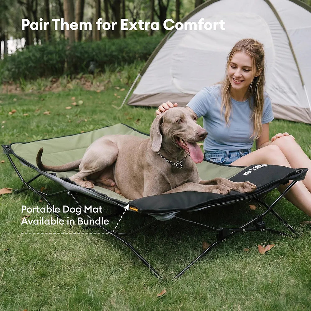 Pet's Elevated Polyester Dog Cot | Portable Cooling Bed for All Sizes 2