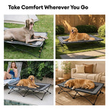 Pet's Elevated Polyester Dog Cot | Portable Cooling Bed for All Sizes 8