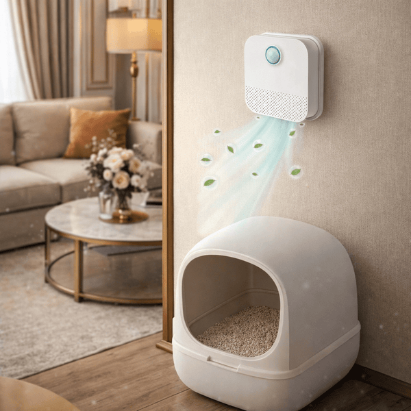 Pet's Motion Sensor Air Purifier | Compact Odor Neutralizer with 14-Day Battery 0